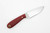 LT Wright Knives Frontier First - CPM 3V Steel - Flat Grind - Red G10 - Matte Finish