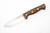 LT Wright Knives Forest Trail - CPM 3V Steel - Saber Grind - Brown Burlap Handle - Polished Finish