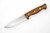 LT Wright Knives Forest Trail - CPM 3V Steel - Scandi Grind - Desert Ironwood Handle - Black Liners - 3