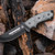 TOPS Knives Steel Eagle 105E - Black Traction Coating Blade Finish - TANTO Point - Black Linen Micarta Handle TOPS Knives Steel Eagle 105E - Black Traction Coating Blade Finish - TANTO Point - Black Linen Micarta Handle