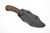 Winkler Knives - Belt Knife - 80CRV2 Steel - Flat Grind - Brown Laminate Handle - Tapered Tang - Crusher Pommel