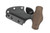 Winkler Knives - Push Dagger - 80CRV2 Steel - Full Double Edge - Brown Laminate Handle