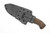 Winkler Knives - Utility Crusher - 80CRV2 Steel - Flat Grind - Sculpted Brown Laminate Handle - Crusher/Glass Breaker