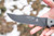 TOPS Knives Longhorn Bowie - Sniper Grey, LONGB-05 - 6.75" Blade - Black Linen Micarta Handle