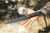 TOPS Knives Wild Pig Hunter - Sniper Gray Finish - 7.5" Blade - 1095 Steel - Green Canvas Micarta Handle