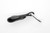 TKC: Swedish Dangler - Black Leather and Silver D-Ring