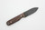 LT Wright Knives Bushbaby HC - Saber Grind - Brown Canvas Micarta - Matte Finish