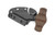 Winkler Knives - Push Dagger - 80CRV2 Steel - Full Double Edge - Brown Laminate Handle - Sculpted