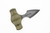 Winkler Knives - Push Dagger - 80CRV2 Steel - Full Double Edge - Green Laminate Handle - Sculpted