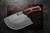 TOPS Knives XXX Dicer - Tumble Finish - 7.00" Blade - 440C Steel - Red and Black G10 Handle