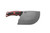 TOPS Knives XXX Dicer - Tumble Finish - 7.00" Blade - 440C Steel - Red and Black G10 Handle