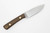 LT Wright Knives Small Pouter - AEB-L Steel - Flat Grind - Brown Burlap Natural Liners - NO SHEATH