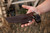 TOPS Knives Spirit Hunter X3 - Tungsten Finish - 4.75" Blade - 1095 Steel - Green Canvas/Black Canvas Micarta Handle