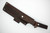LT Wright Knives Forest Trail - CPM 3V Steel - Scandi Grind - Brown Burlap Handle - Polished Finish