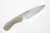 Bradford Knives: Guardian4.2, 3D - CPM MagnaCut - Drop Point - Sabre Grind - Stonewash Finish Blade - 3D Natural Micarta Handle