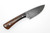 LT Wright Knives Companion - 1075 Steel - Flat Grind - Desert Ironwood w/ Black Liners - 2