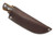 LT Wright Knives Companion - 1075 Steel - Flat Grind - Desert Ironwood w/ Black Liners - 4