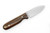 LT Wright Knives Bushbaby - A2 Steel - Flat Grind - Desert Ironwood - Black Liners - Matte Finish - 2