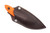 Woods Monkey Kerf Carver by L.T. Wright - AEBL Steel - Scandi Grind - Orange G10 Handle