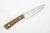 LT Wright Knives Large Pouter - AEB-L Steel - Flat Grind - Natural Canvas Micarta w/ White Liners - Matte Finish - WITH SHEATH