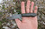 15:58 Knife Co: Neches Hunter EDC - 52100 Steel - Green Linen Micarta Handle (rounded) - Leather Sheath - by Josh Fisher