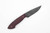 15:58 Knife Co: Neches Hunter EDC - 52100 Steel - Red Richlite Handle - Leather Sheath - by Josh Fisher