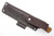 LT Wright Knives Large Pouter - AEB-L Steel - Flat Grind - Natural Canvas Micarta w/ White Liners - Polished Finish