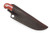 LT Wright Knives Patriot - A2 Steel - Flat Grind - Red Bone w/ Black Liners