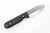 LT Wright Knives Bushbaby - A2 Steel - Scandi Grind - Black w/ Natural Liners - Matte Finish