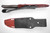 TKC: ESEE 6 Kydex Sheath w/ Slide Lock and Leather Backer, Blood Red