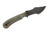 Dave Wenger Blades: Micro Tracker - CPM 3V Steel - Without Sawtooth - Black Canvas Micarta - Kydex Sheath