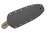 Dave Wenger Blades: Micro Tracker - CPM 3V Steel - Without Sawtooth - Black Canvas Micarta - Kydex Sheath