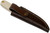 BRISA: Necker 70 Fixed Blade - Sandvik 12C27 Stainless Steel - Ivory Linen Micarta Handle - LEATHER Sheath