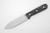 LT Wright Knives Gen 5 - A2 Steel - Flat Grind - Black Canvas Micarta - White Liners - Matte Finish