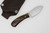 LT Wright Knives Lil Muk - Flat Grind - MagnaCut Steel - Desert Ironwood w/ FREE Black Liners - 6