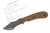 Dave Wenger Blades: Micro Tracker - CPM 3V Steel - Sawtooth - OD Canvas Micarta w/ Red Micarta Liners - Kydex Sheath