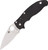 Spyderco Knives: Manix 2 Ball Bearing Lock (Full Flat Grind) Folding Pocket Knife w/ Black Textured G10 Handle