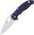 Spyderco Knives: Manix 2 Ball Bearing Lock (Full Flat Grind) Folding Pocket Knife w/ Blue Textured G10 Handle - GPDBL2