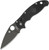 Spyderco Knives: Manix 2 Ball Bearing Lock (Full Flat Grind) Folding Pocket Knife w/ Black Textured G10 Handle - PBBK2