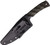 Stroup Knives: Bravo 4 Limited Edition, Fixed Blade Knife w/Black & Green Handle 