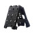 Reiff Knives: Circadian Clip Point- Fixed Blade-  - CPM MagnaCut - Black DLC, Black Canvas Micarta