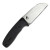 Reiff Knives: Circadian Sheepsfoot - Fixed Blade-  - CPM MagnaCut - Saber, Black Canvas Micarta