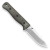 Reiff Knives: F4 Bushcraft - Fixed Blade-  - Polished Stonewash, MagnaCut - Black Canvas Micarta