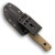 Reiff Knives: F3 - Fixed Blade-  - CPM MagnaCut - Saber, FDE PVD, OD Canvas Micarta