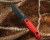 Half Face Blades - Feather Light - HFB x Derek Wolfe - Cherry and Black G10, Armor Black Cerakote, Allen Bolts, Iron Grip