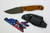 Half Face Blades - Feather Light -Castille Jute Micarta, Black Micarta Pins, CF Lanyard Pin, Chaos Grip