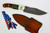 Half Face Blades - Crow Scout Drop Point - Copper Pin Striping, Copper Dark Matter Carbon Over Arizona Jade Tru-stone Split, Desert Ironwood, Mosaic Pins, Copper Lanyard Pin, Textured Grip