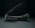 Half Face Blades - Cav Folder - Black G10, Armor Black Cerakote Blade, Textured Grip, TI Frame