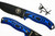 TKC 2.0 G10 Handle for ESEE 5/6  - Black & Blue G-10, 2x2
