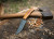 15:58 Knife Co: Revere EDC - 52100 Steel - Natural Canvas Micarta Handle- Leather Sheath - by Josh Fisher
